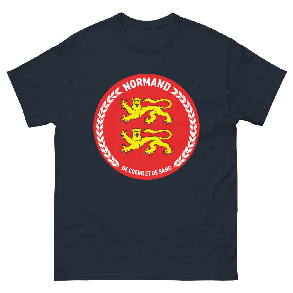 T-shirt Normandie marine - Normand de cœur et de sang