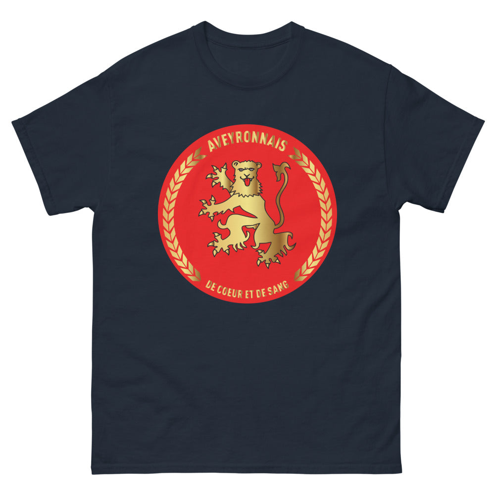 T-shirt Aveyronnais marine - De cœur et de sang