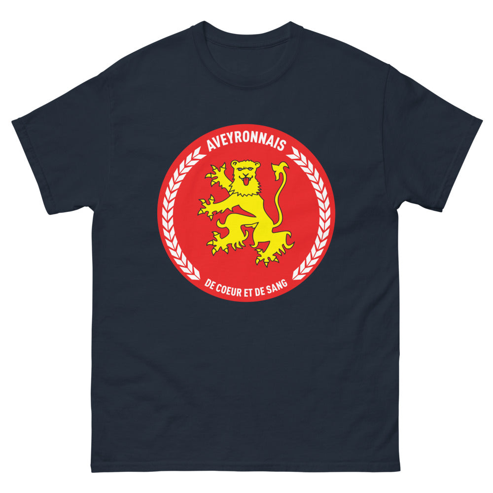 T-shirt Aveyron marine - de cœur et de sang