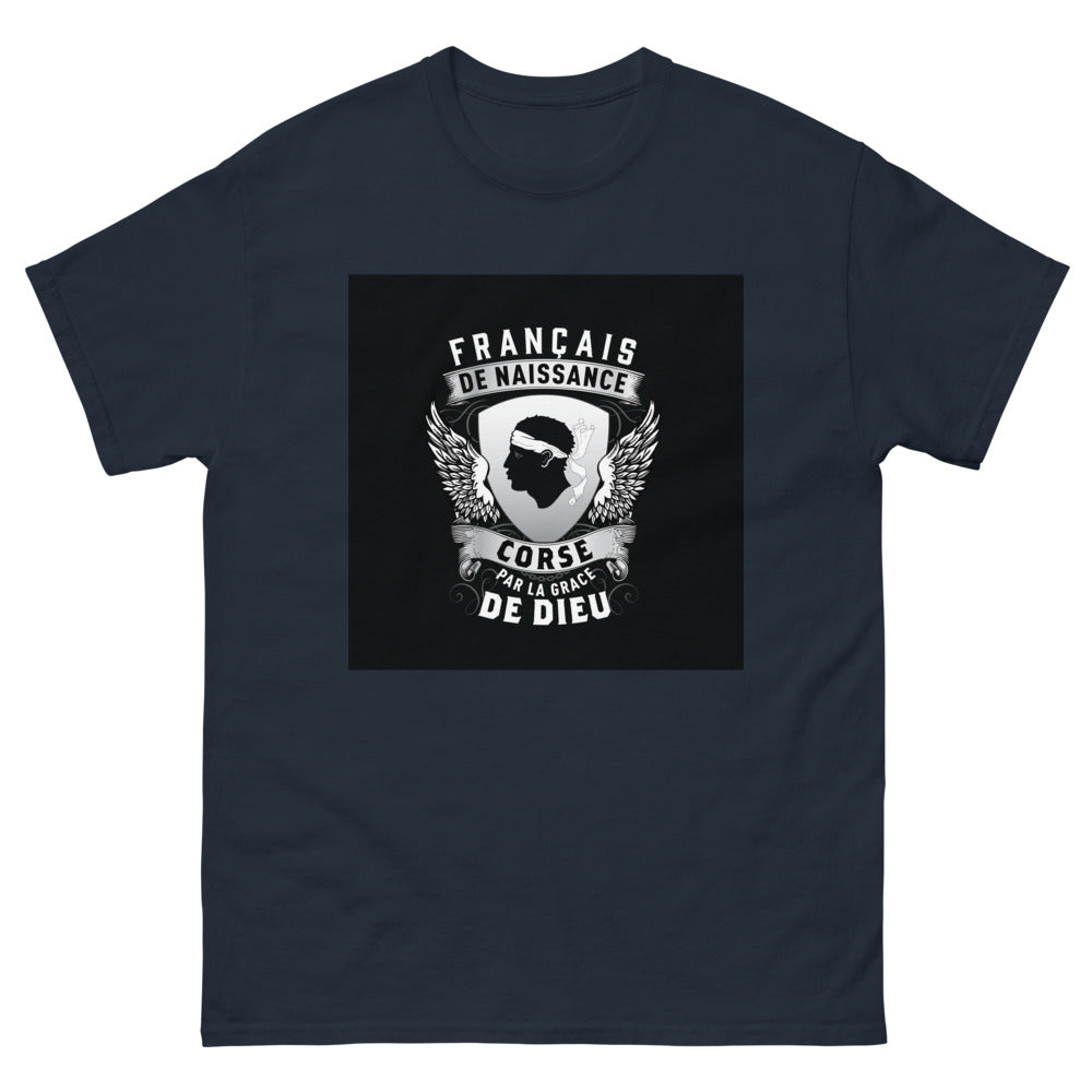 T-shirt Corse marine - Français de naissance, par la grâce de Dieu
