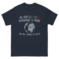 Thumbnail for T-shirt Italie marine - mais pas demain, y'a calcio !