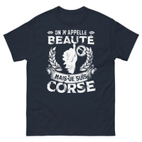 Thumbnail for T-shirt Corse marine - On m'appelle Beauté mais je suis Corse