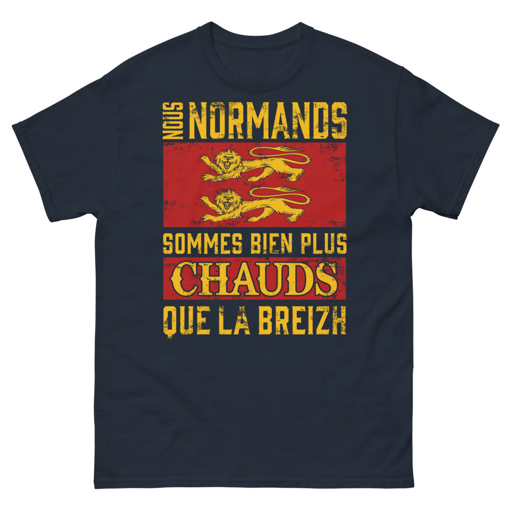 T-shirt Normands marine - Plus chauds que les Bretons