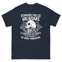 Thumbnail for T-shirt Valais marine - Ne vous frottez pas aux Valaisans