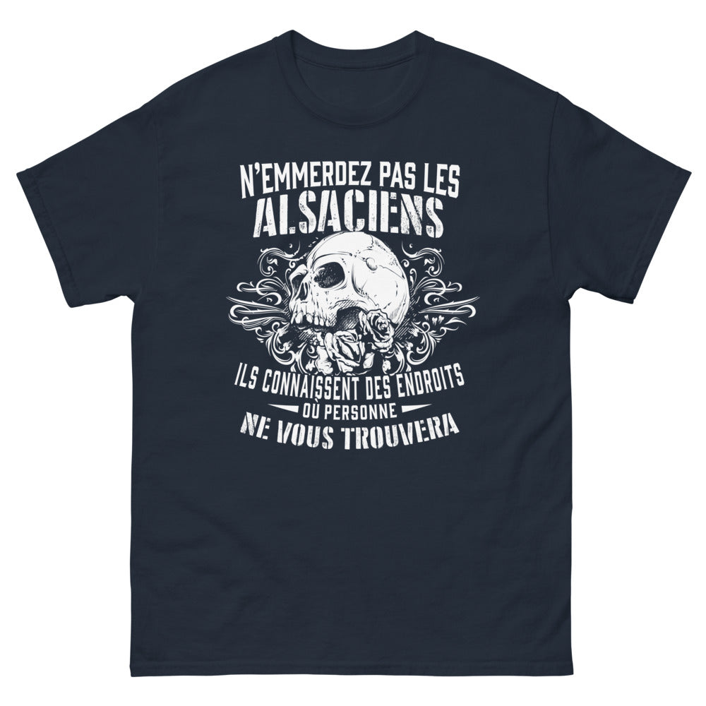 T-shirt Alsace marine - Ne m'ennuyez pas les Alsaciens