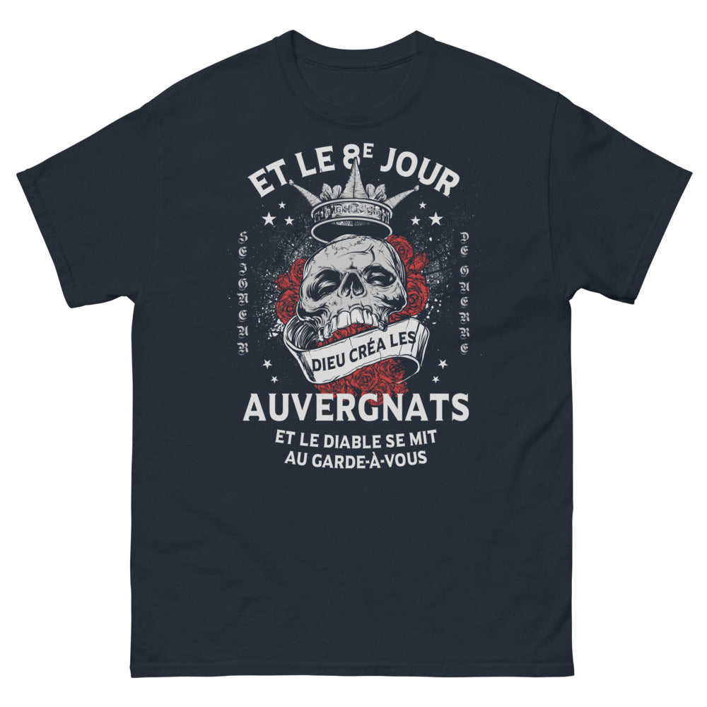 T-shirt Auvergnats marine - Et le 8ème jour, Dieu créa les Auvergnats