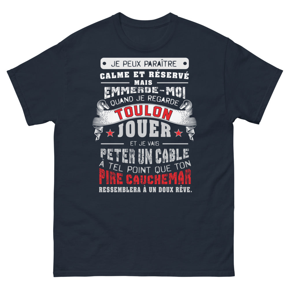 T-shirt Toulon marine - citation humour pour supporter, fierté locale