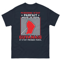 Thumbnail for T-shirt Guyanais marine - Personne n'est parfait, mais je suis Guyanais
