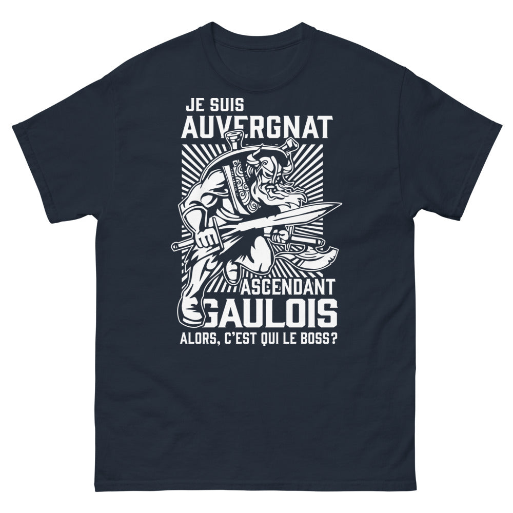 T-shirt Auvergne marine - Le boss est ici