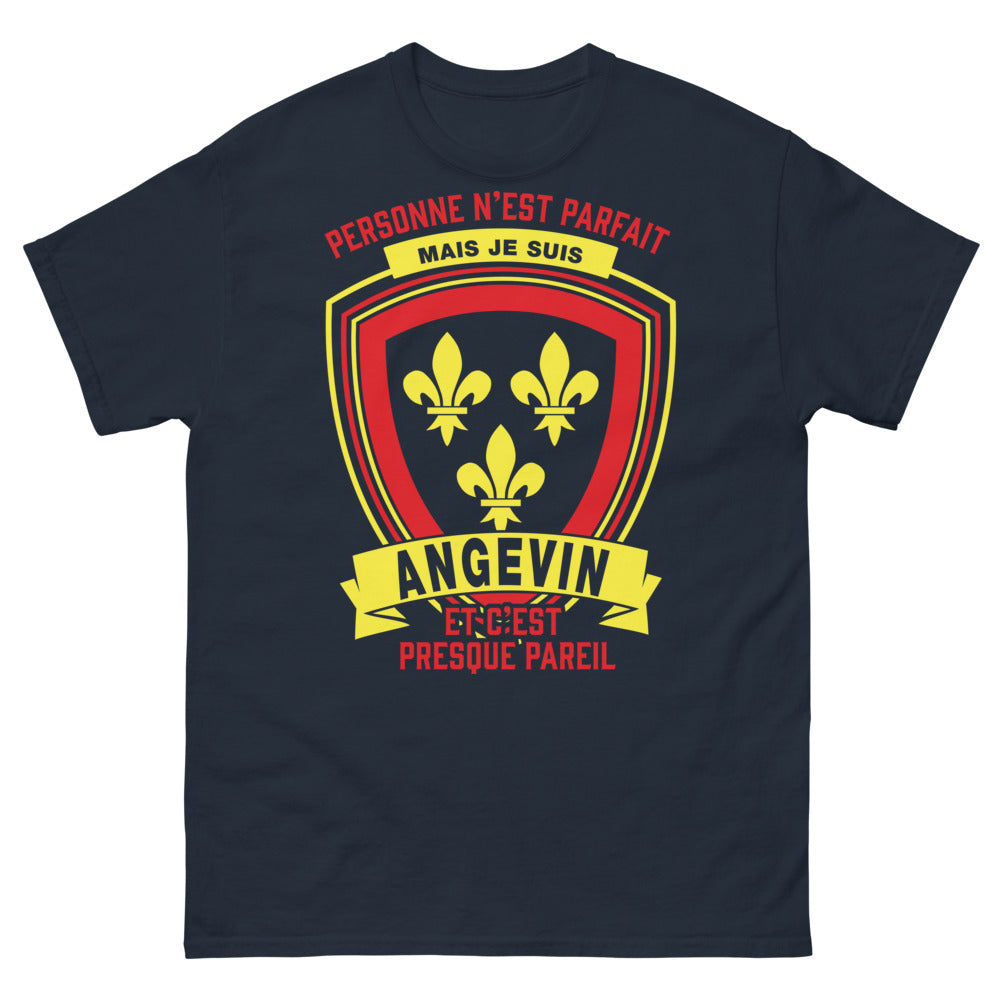 T-shirt Angers marine - Personne n'est parfait mais je suis Angevin