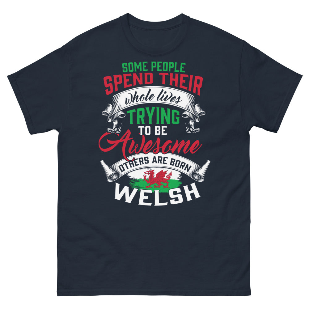 T-shirt Pays de Galles marine - Born to be Welsh