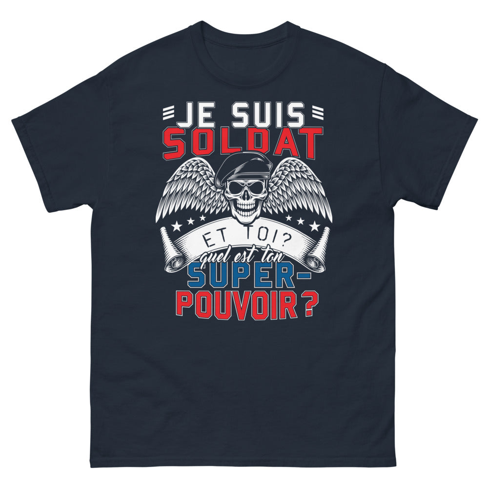 T-shirt Soldat marine - Je suis soldat, quel est ton super-pouvoir ?