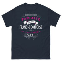 Thumbnail for T-shirt Franc-Comtoise marine - Je ne suis pas parfaite mais presque
