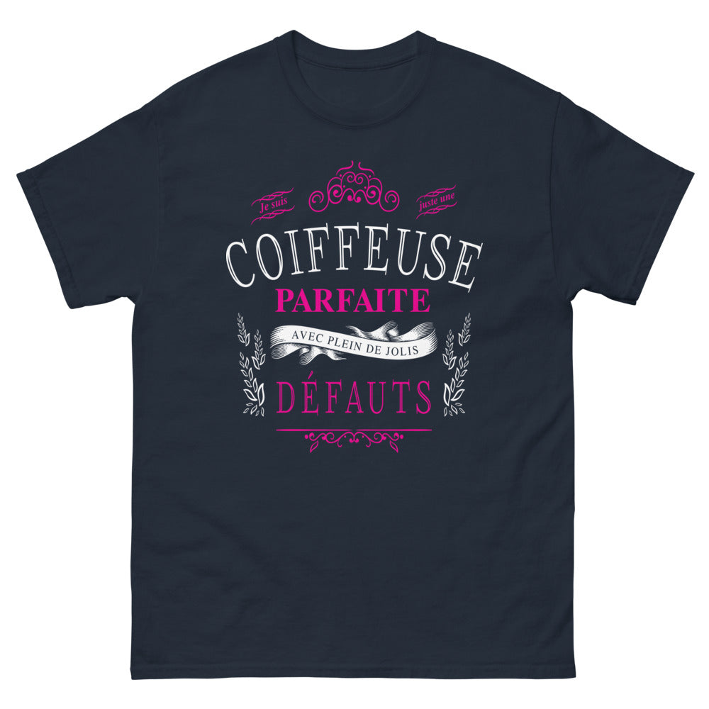 T-shirt Coiffeuse parfaite marine - Je suis juste une coiffeuse parfaite