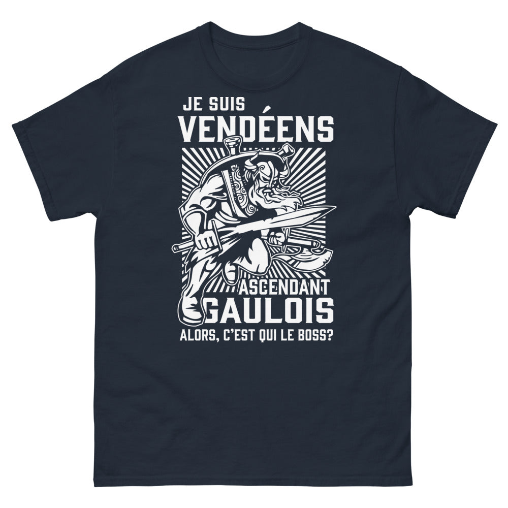 T-shirt Vendée marine - Je suis Vendéen ascendant Gaulois