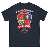 Thumbnail for T-shirt Vauclusien marine - Fierté presque parfaite, slogan humoristique