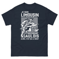 Thumbnail for T-shirt Limousin marine - Je suis Limousin Ascendant Gaulois