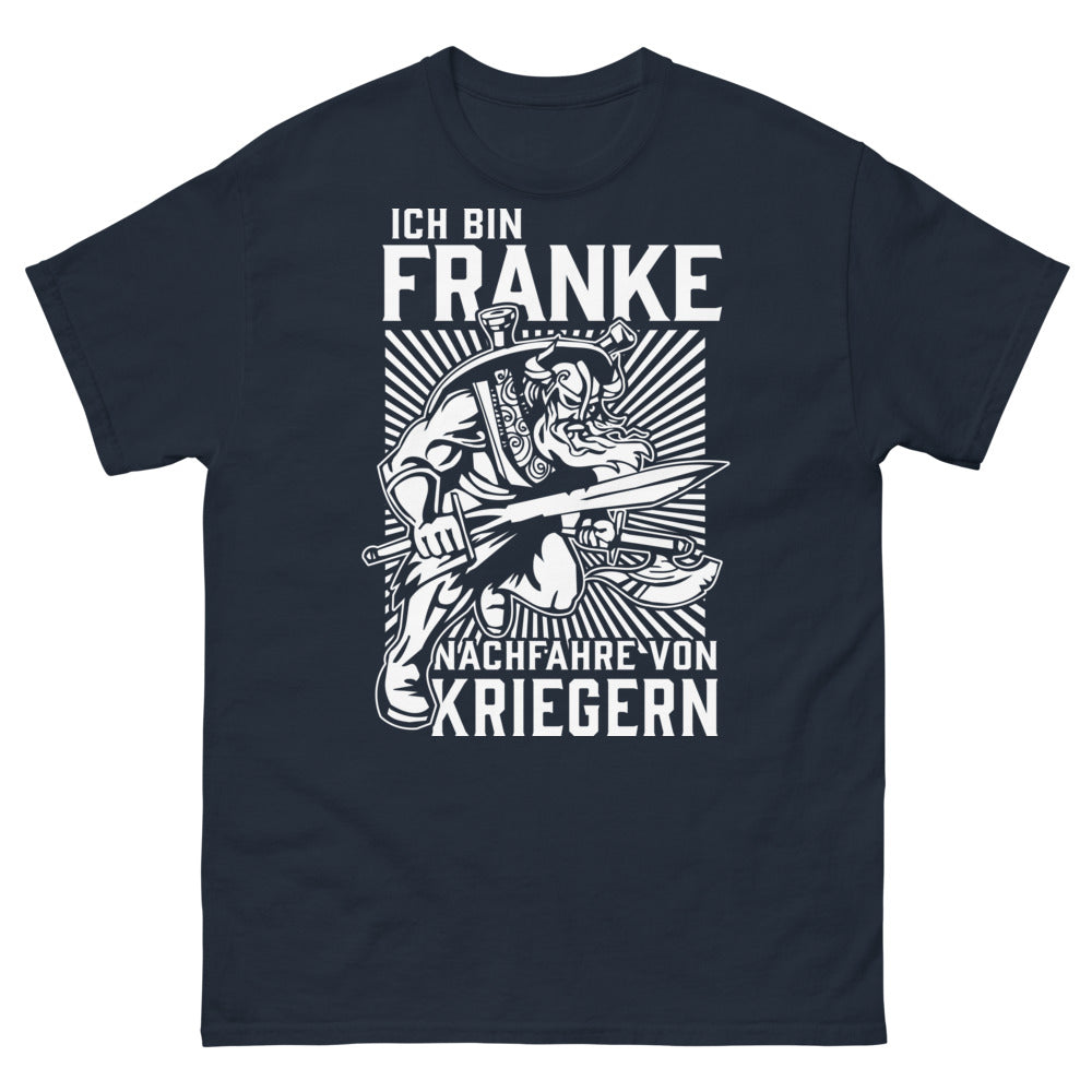 T-shirt Franken marine - Nachfahre von Kriegern