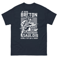 Thumbnail for T-shirt Breton ascendant Gaulois marine - C'est qui le boss ?