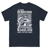 Thumbnail for T-shirt Berrichon Ascendant Gaulois marine - Qui est le boss ?