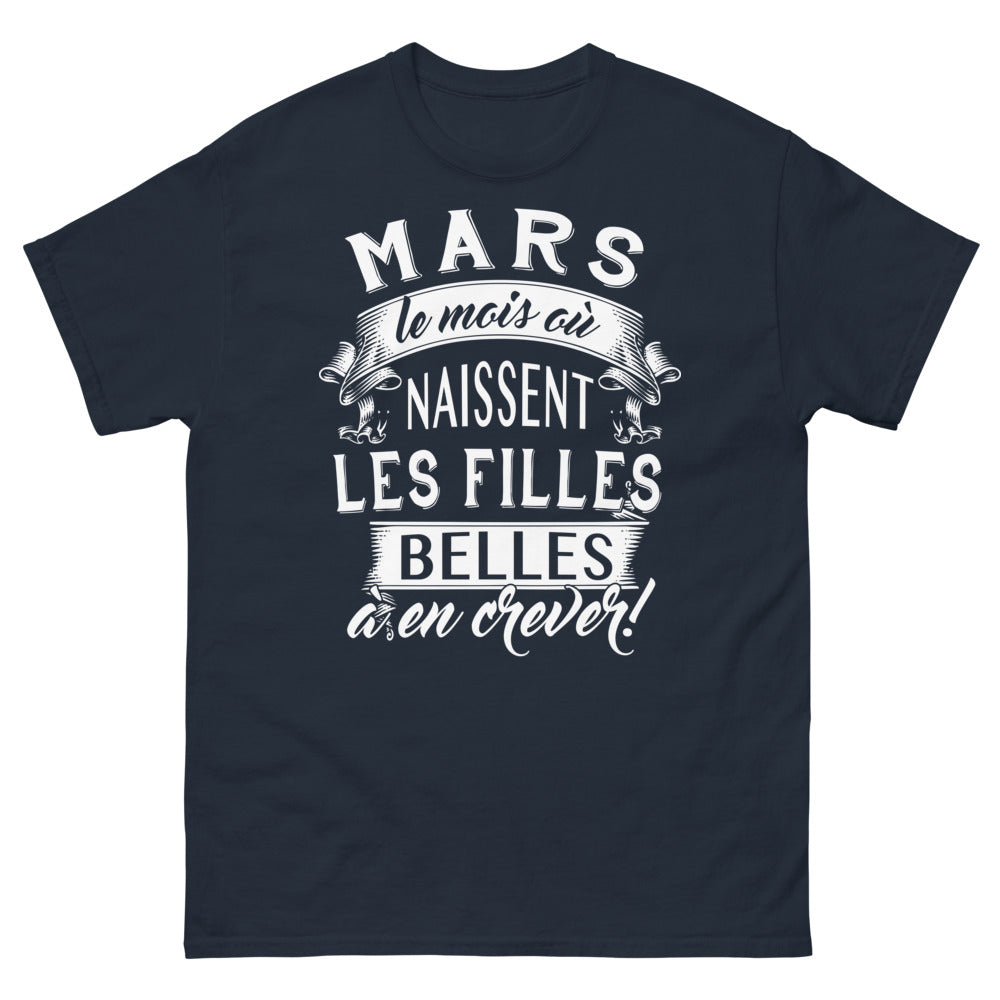 T-shirt Mars marine - Belle à en Crever