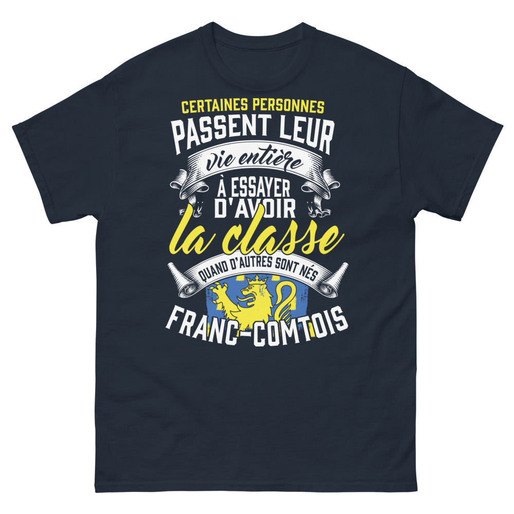 T-shirt franc-comtois marine - Un style naturel
