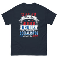 Thumbnail for T-shirt gens de droite marine - Et le 8e jour Dieu créa