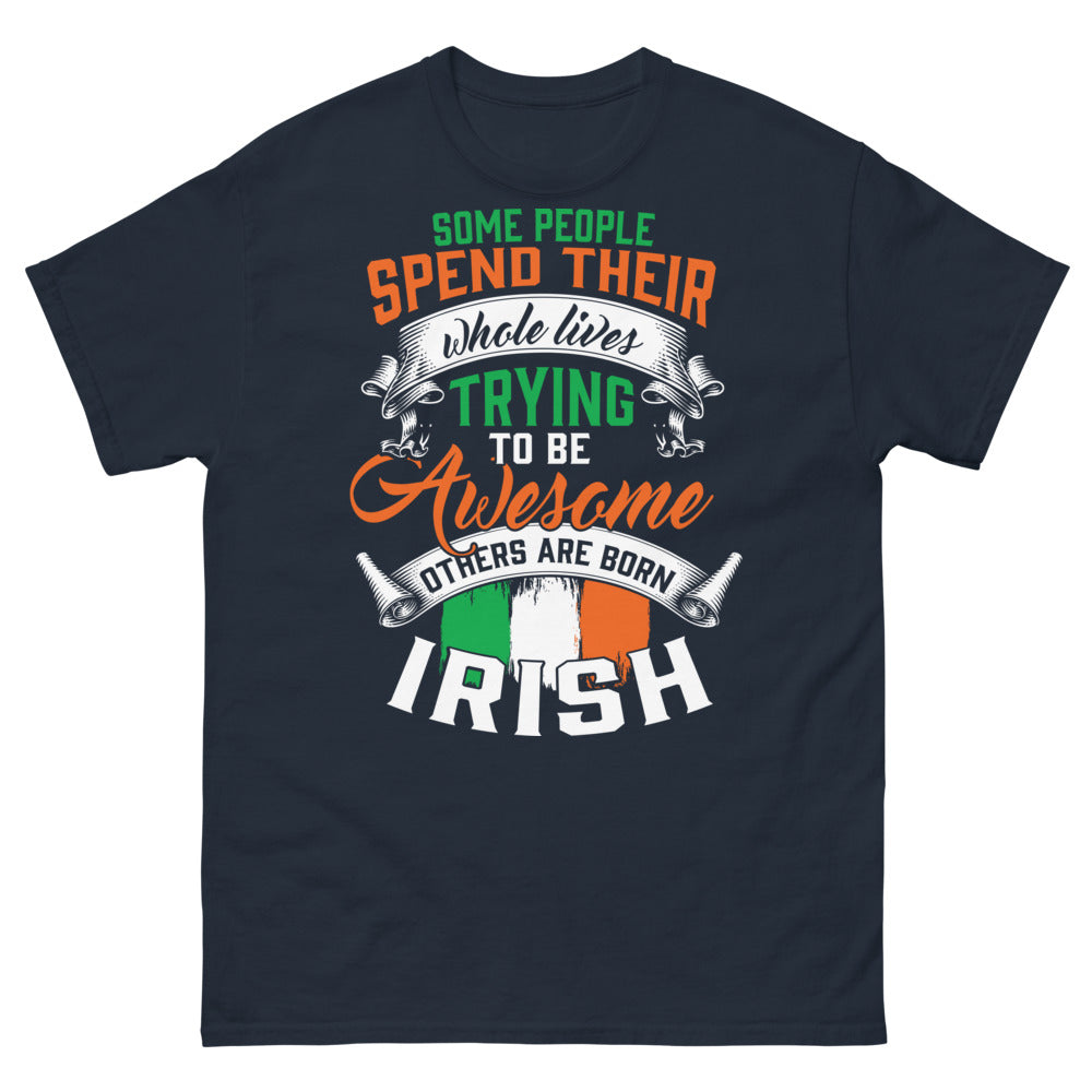 T-shirt Irlande marine - Born Awesome, humour et fierté
