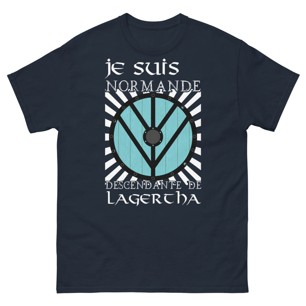 T-shirt Fière Normande marine - Descendante de Lagertha