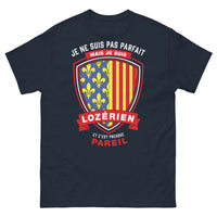 Thumbnail for T-shirt Lozérien marine - Je ne suis pas parfait mais je suis lozérien