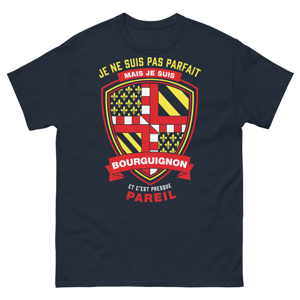 T-shirt Bourguignon marine - Je ne suis pas parfait