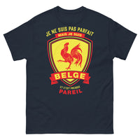 Thumbnail for T-shirt Belge marine - Je ne suis pas parfait, mais je suis belge