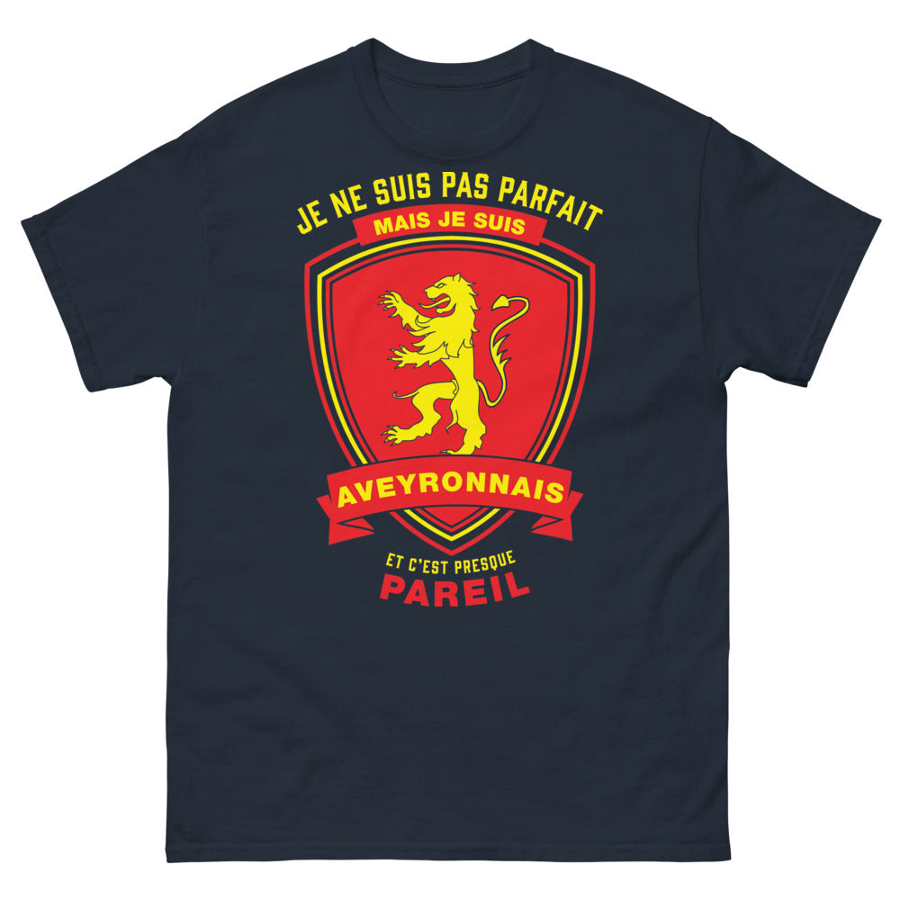 T-shirt Aveyronnais marine - Et c'est presque pareil (humour régional)