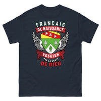Thumbnail for T-shirt Vosgien marine - Français de naissance, clin d'œil vosgien