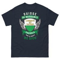 Thumbnail for T-shirt Vaud marine - Vaudois par la Grâce de Dieu