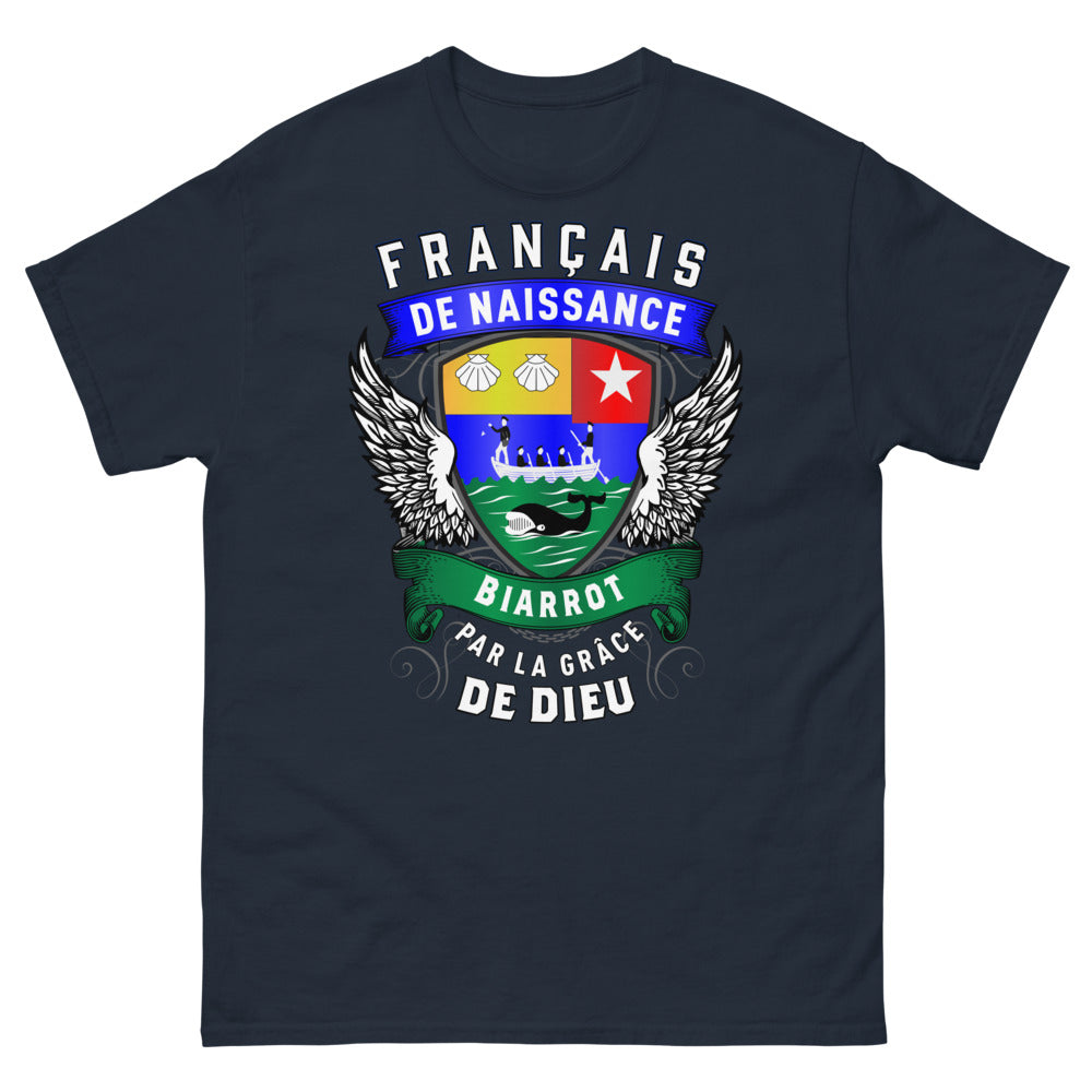 T-shirt Biarrot marine - Biarrot par la grâce, style décontracté