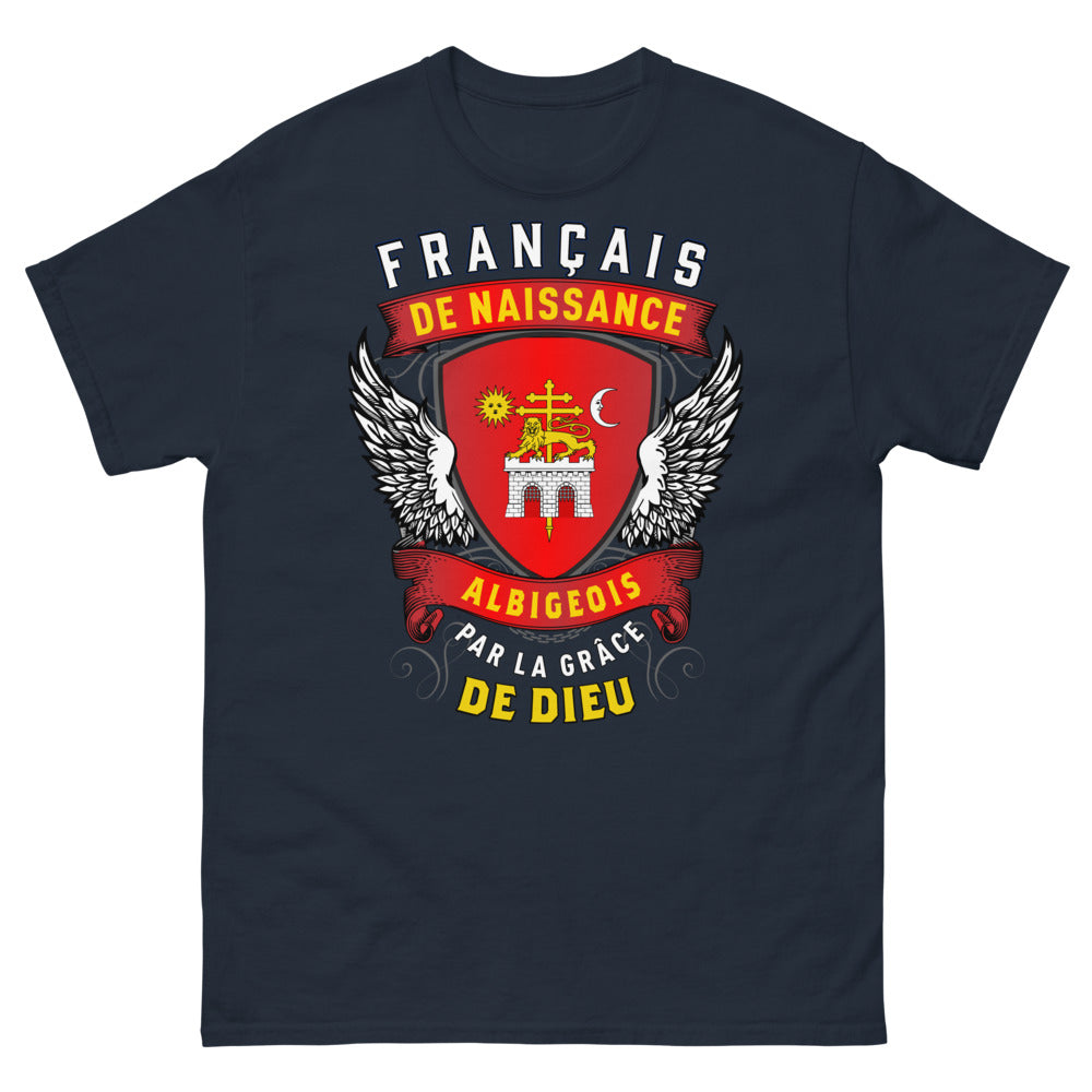 T-shirt Albigéois marine - Français de Naissance