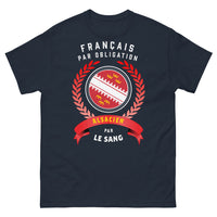 Thumbnail for T-shirt Alsace marine - Français par Obligation, Alsacien par le Sang