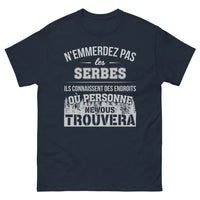 Thumbnail for T-shirt Serbe marine - Hospitalité des Balkans