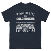 Thumbnail for T-shirt Colombiens marine - endroits où personne ne vous trouvera