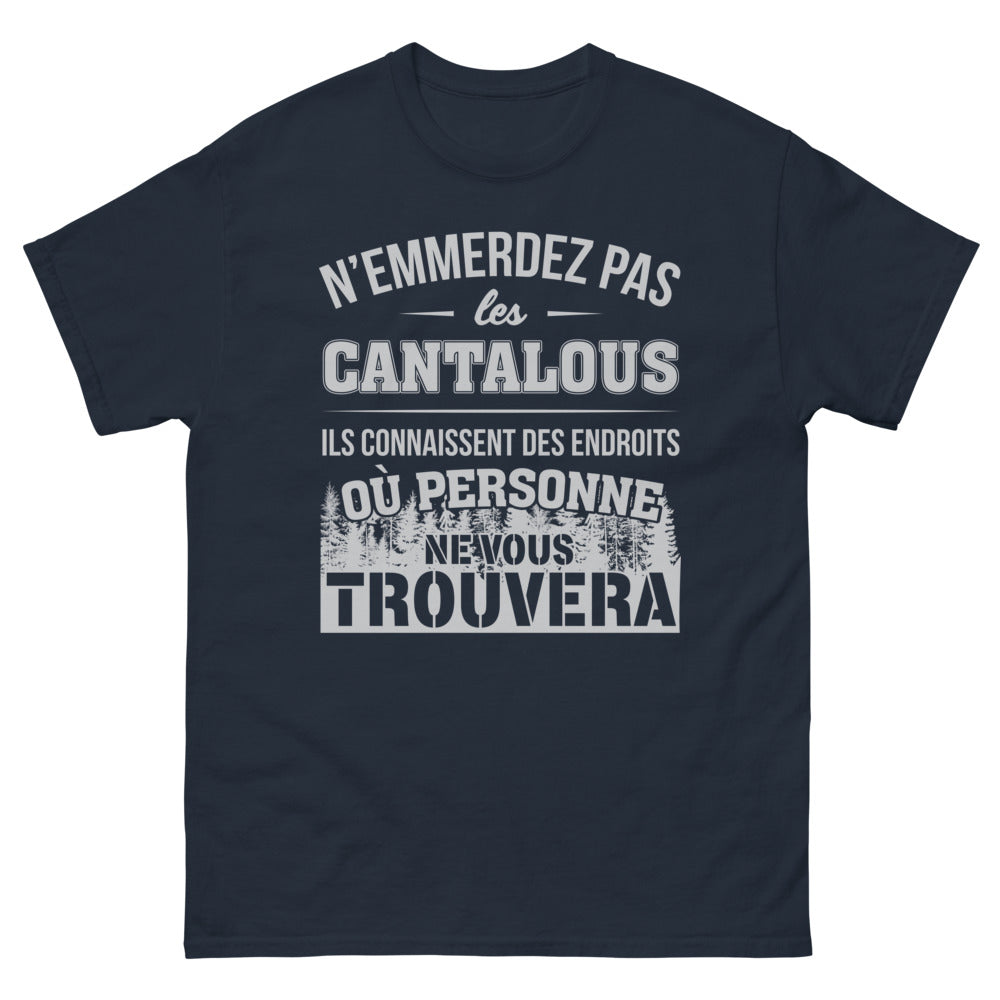 T-shirt Cantal marine - N'emmerdez pas les Cantalous