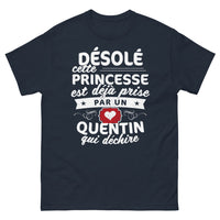Thumbnail for T-shirt Quentin marine - Désolée, cette princesse est déjà prise