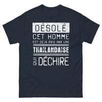 Thumbnail for T-shirt Thaïlande marine - Désolé, cet homme est déjà pris