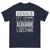 Thumbnail for T-shirt Slovaque marine - Déjà pris par une Slovaque géniale
