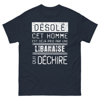 Thumbnail for T-shirt Libanaise marine - Désolé, cet homme est déjà pris par une Libanaise qui déchire