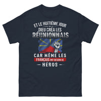 Thumbnail for T-shirt Réunionnais marine - Héros du Huitième Jour