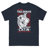 Thumbnail for T-shirt Toulonnais ascendant Latin marine - 'Qui est le Boss ?'