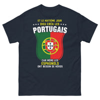 Thumbnail for T-shirt Portugais marine - Et le huitième jour, Dieu créa les Portugais