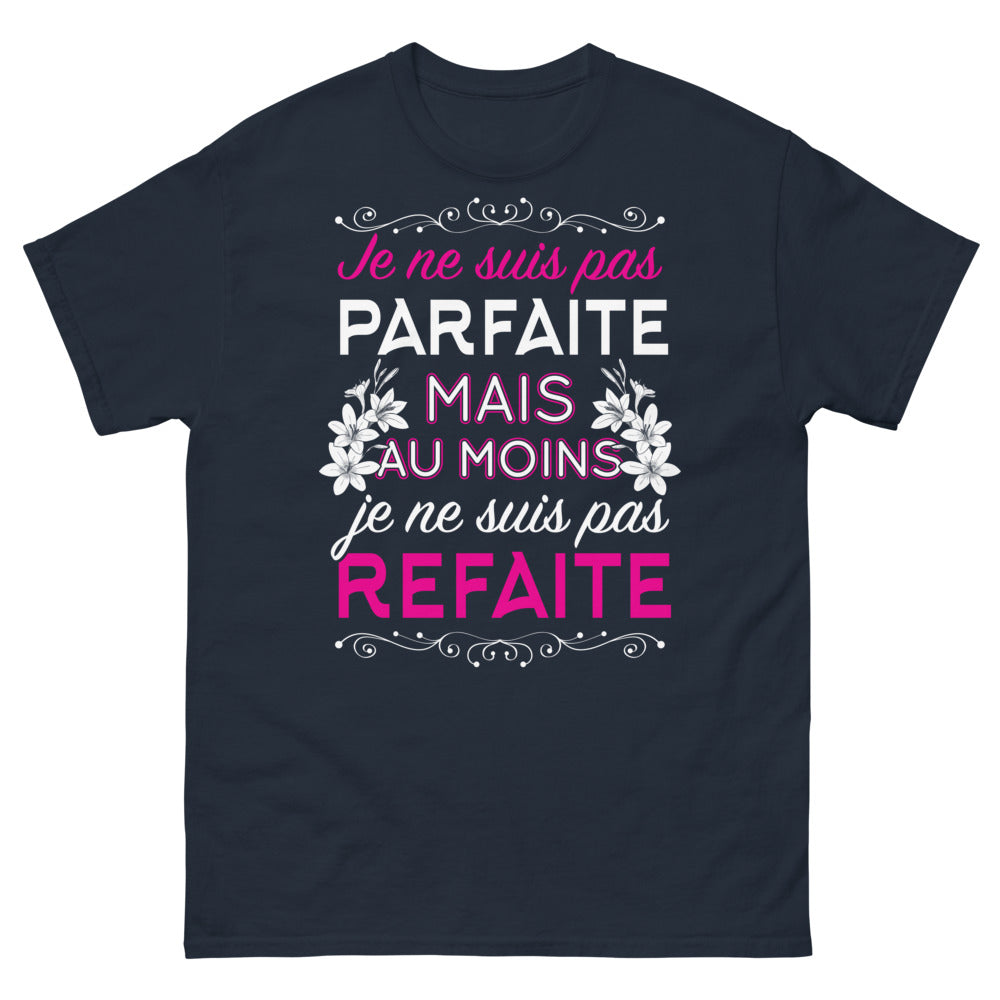 T-shirt Je ne suis pas parfaite marine - Je ne suis pas parfaite, humour et autodérision