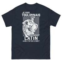 Thumbnail for T-shirt Toulonnais Ascendant Latin marine - Je suis Toulonnais, boss attitude pour l'apéro